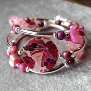 Handcrafted Bracelet - Mulberry